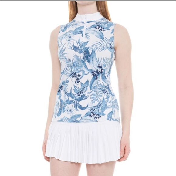 Tommy Bahama Golf Mini Collar Tank Top - Picture 1 of 5
